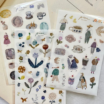 Pion - “pottery/ little hipster/ horse ” - deco washi sticker