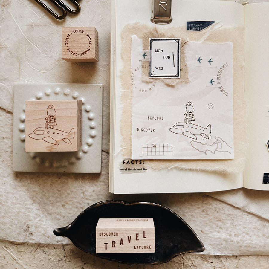 Penspapersplanner rubber Stamps - here and there