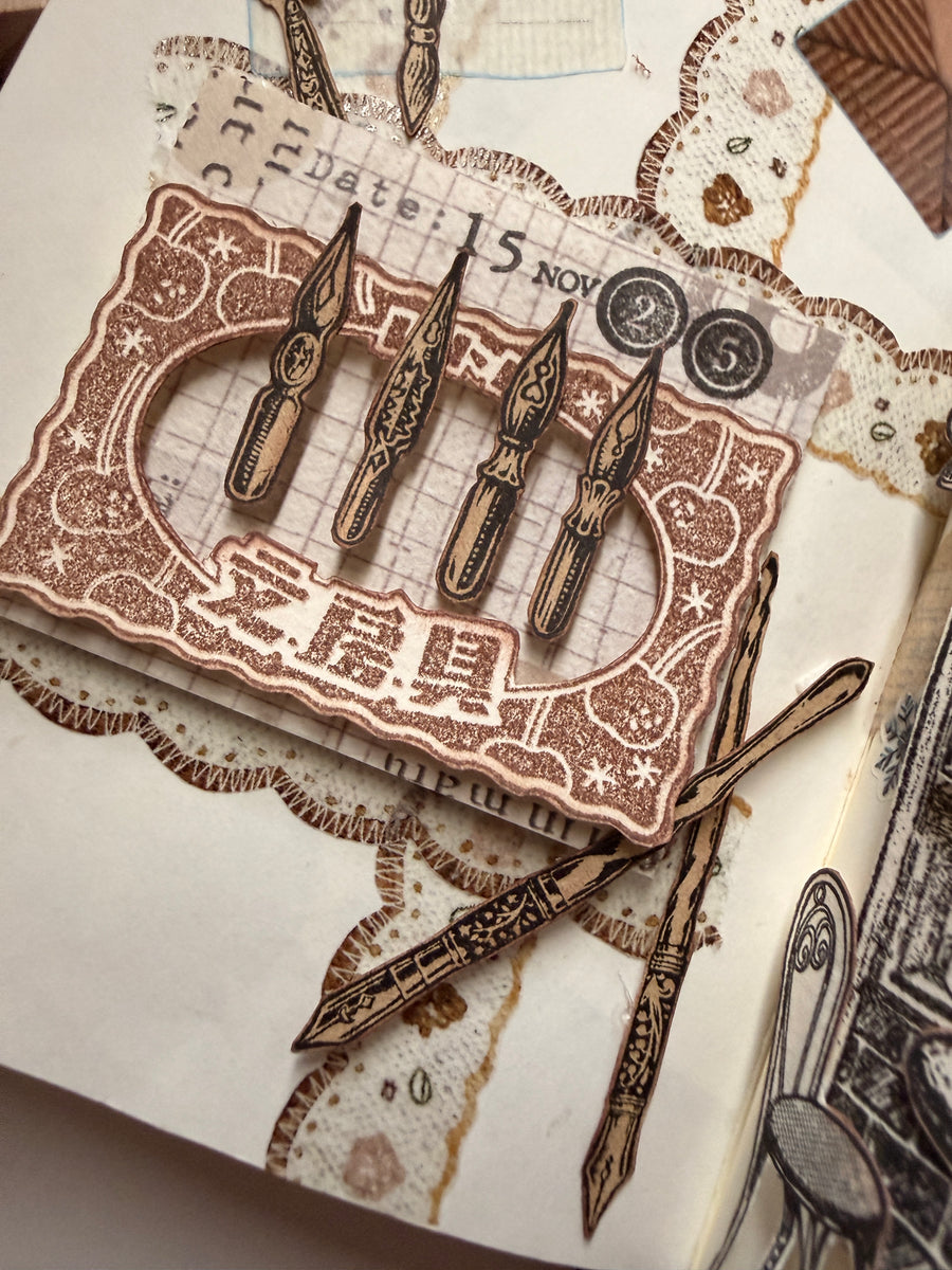 Stationerylovermarket x Breezystudio Rubber Stamp - Retro Label (Limited Edition)