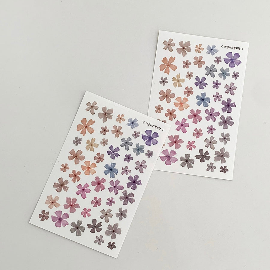 Appree Pressed Flower Sticker - Cosmos