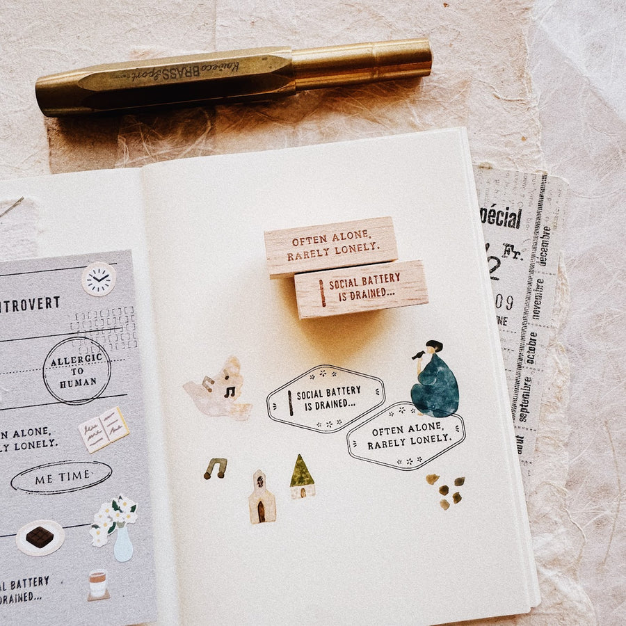 Penspapersplanner rubber Stamps - Series 7.2/ INTROVERT SERIES