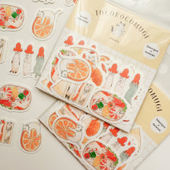 Furukawashiko Tocorocomugi washi flake seal - picnic