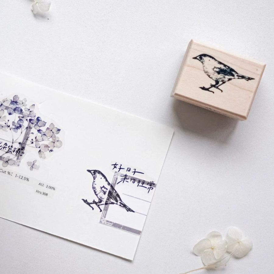 Jennyuanzi National Style Blue and White Series rubber stamps