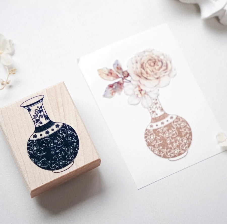 Jennyuanzi National Style Blue and White Series rubber stamps