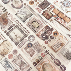 Journal Pages “Vintage ephemera ” washi tape & pet tape