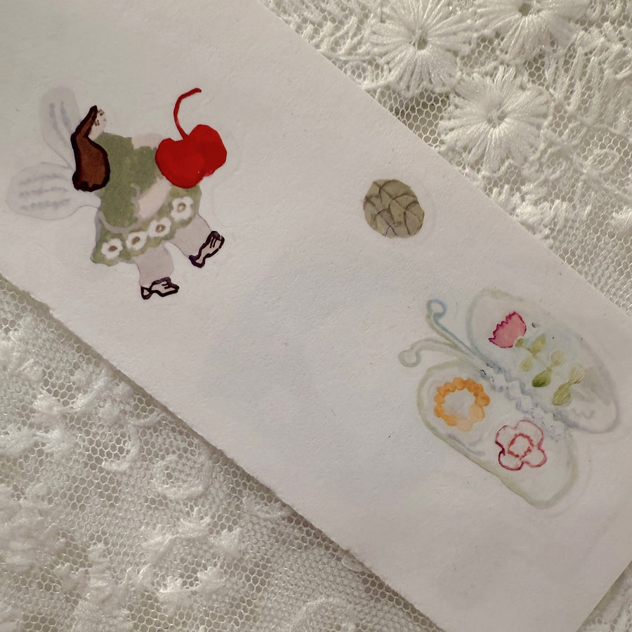 Misshoegg Learning Tree print on stickers (2/sheet)