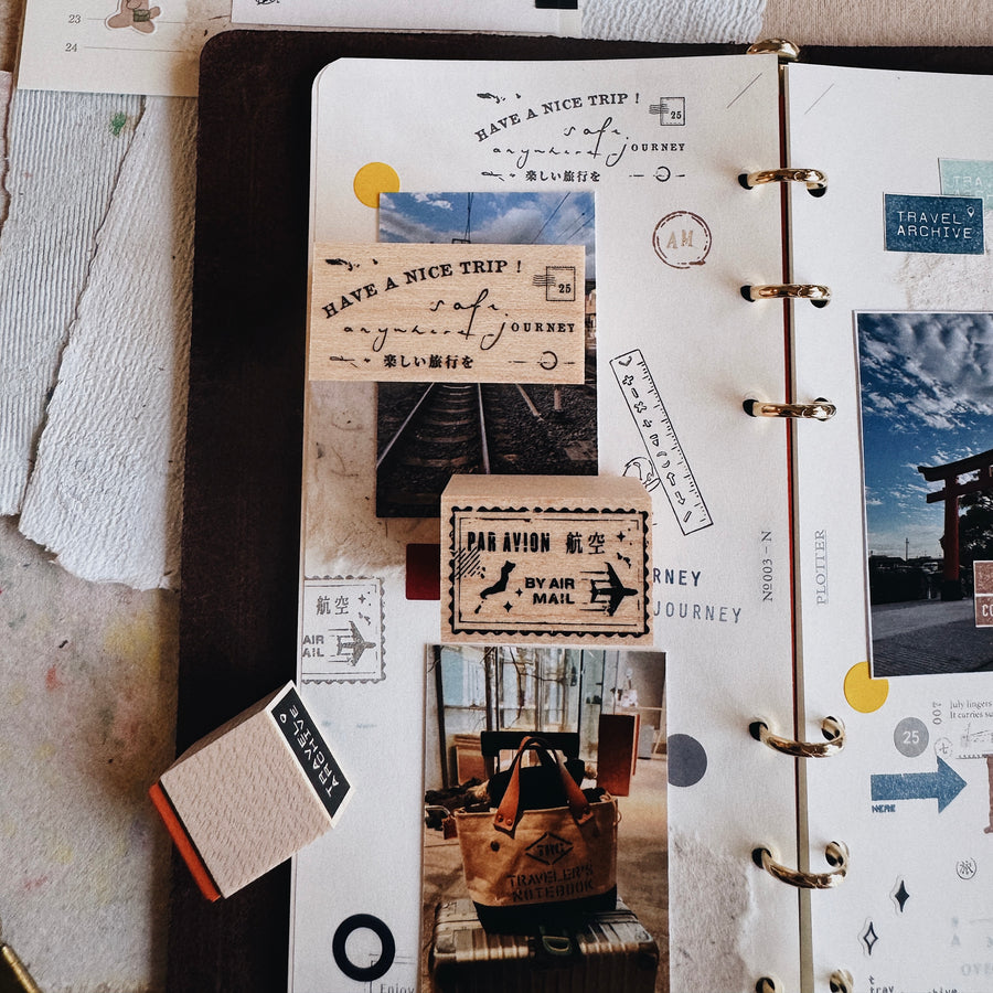 Penspapersplanner rubber Stamps - travel series