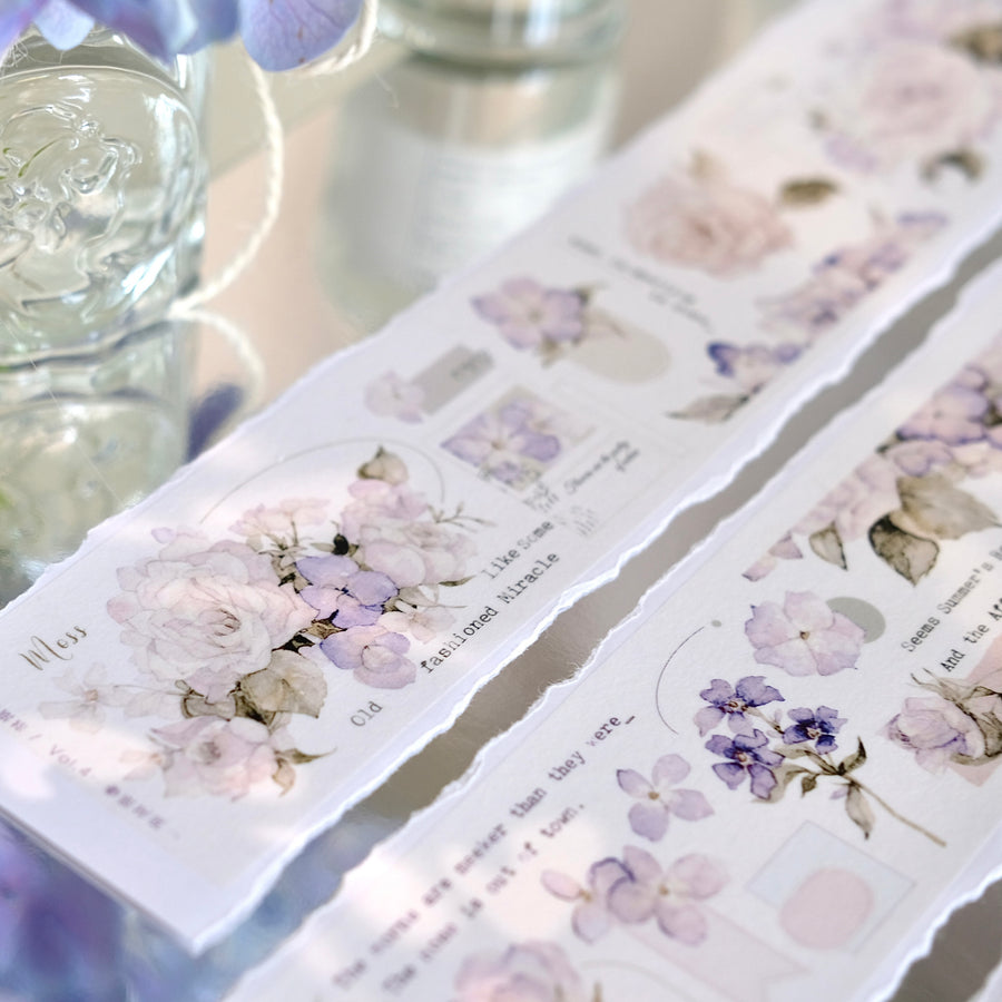 Freckles Tea Vol. 4 spring flower washi tape & pet tape