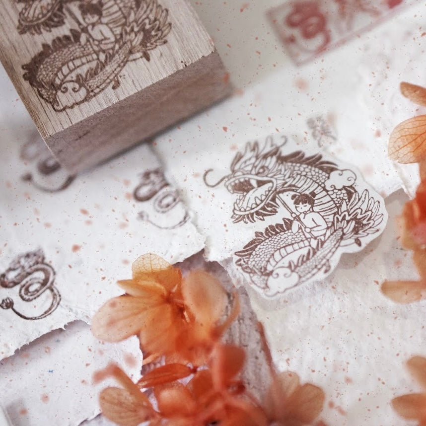 Black Milk Project limited edition - Dragon Dance series Rubber Stamp