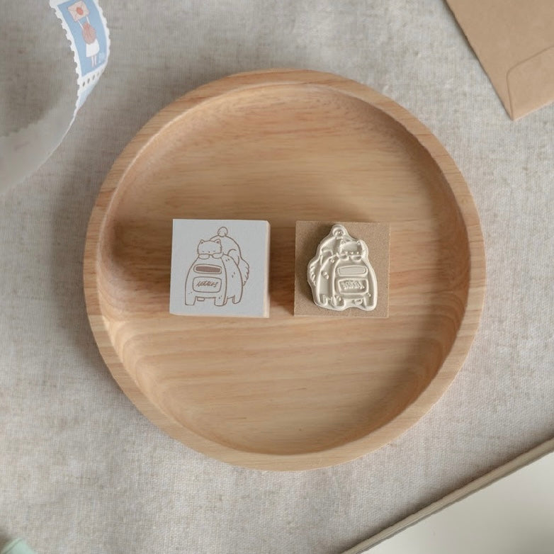 Shō Littlehappiness rubber stamp - Happy mail