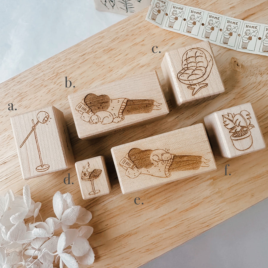 Shō Littlehappiness homebody rubber stamps