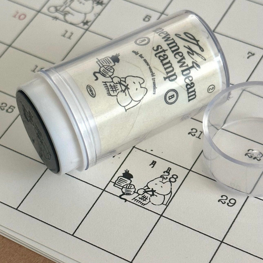 mewmewbeam vintage selfinking stamp