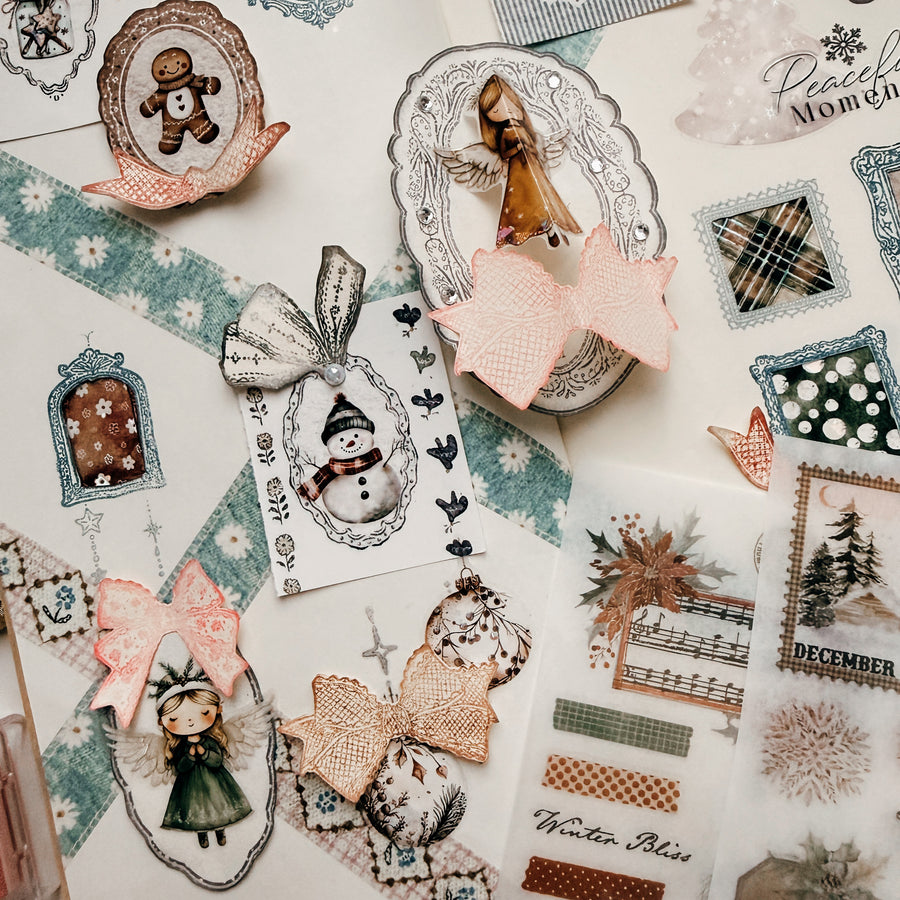 Journal pages rubber stamps- Whispered Frames