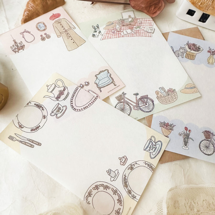 Furukawashiko mini letter set - picnic