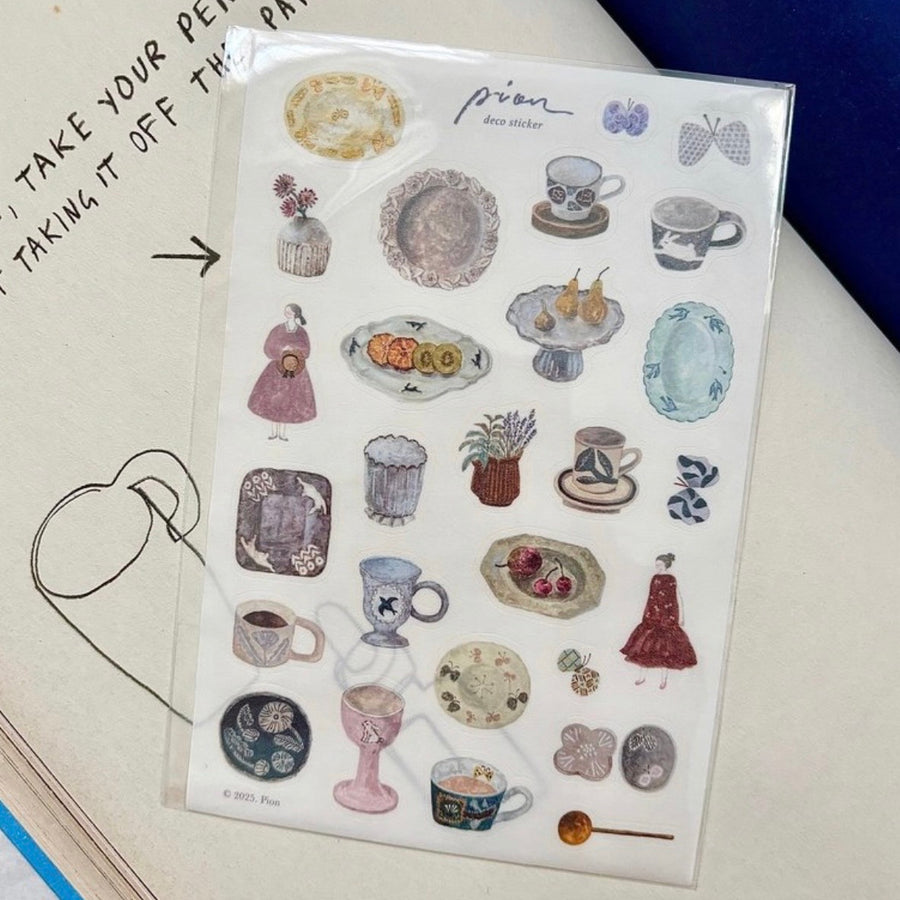 Pion - “pottery/ little hipster/ horse ” - deco washi sticker