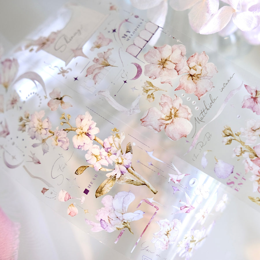 Freckles Tea Vol. 4 floating dream florist washi tape & pet tape