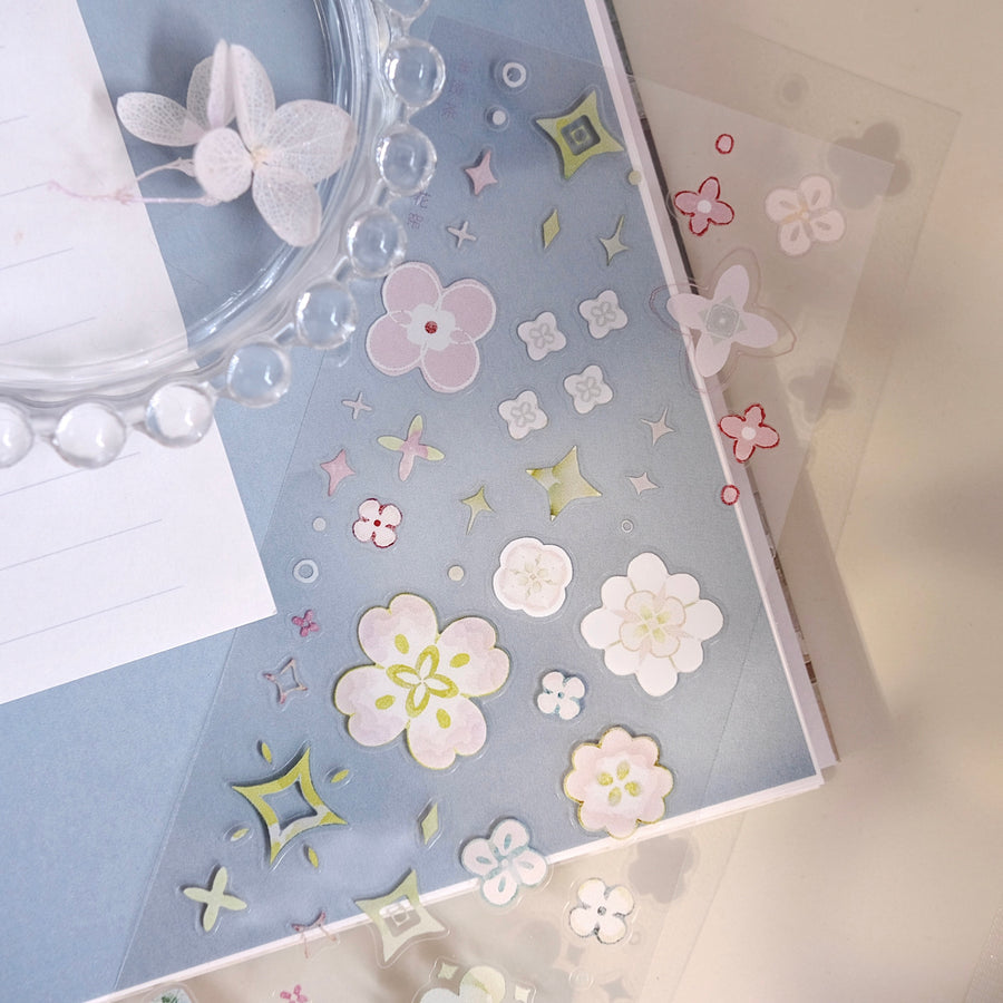 Freckles Tea Vol. 4 little flower kiss cut pet tape