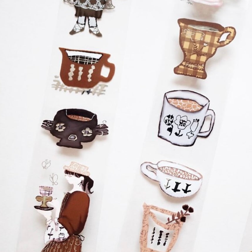 Misshoegg drink a lot of cups of coffee silver foil pet tape