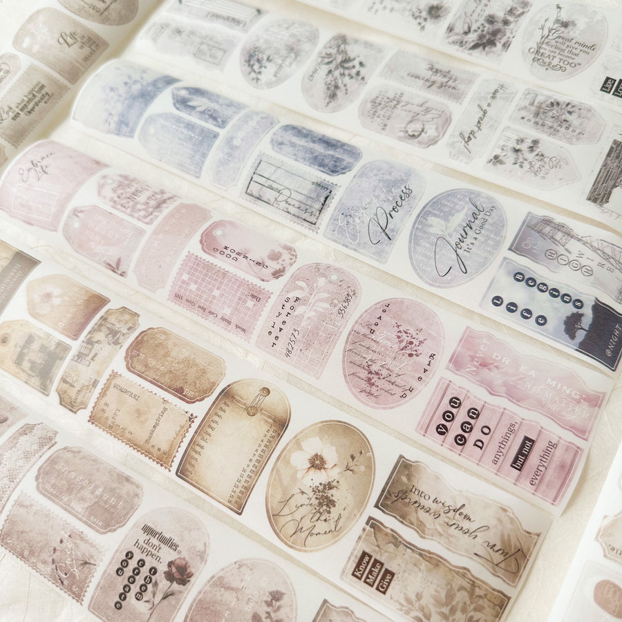 Journal Pages “To Be Continous” die cut washi tape, washi tape