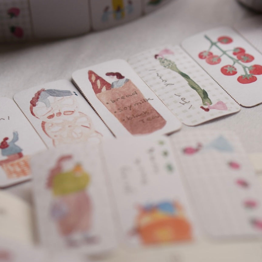Ivysnow pet tape - Farmer’s market memo sticker roll