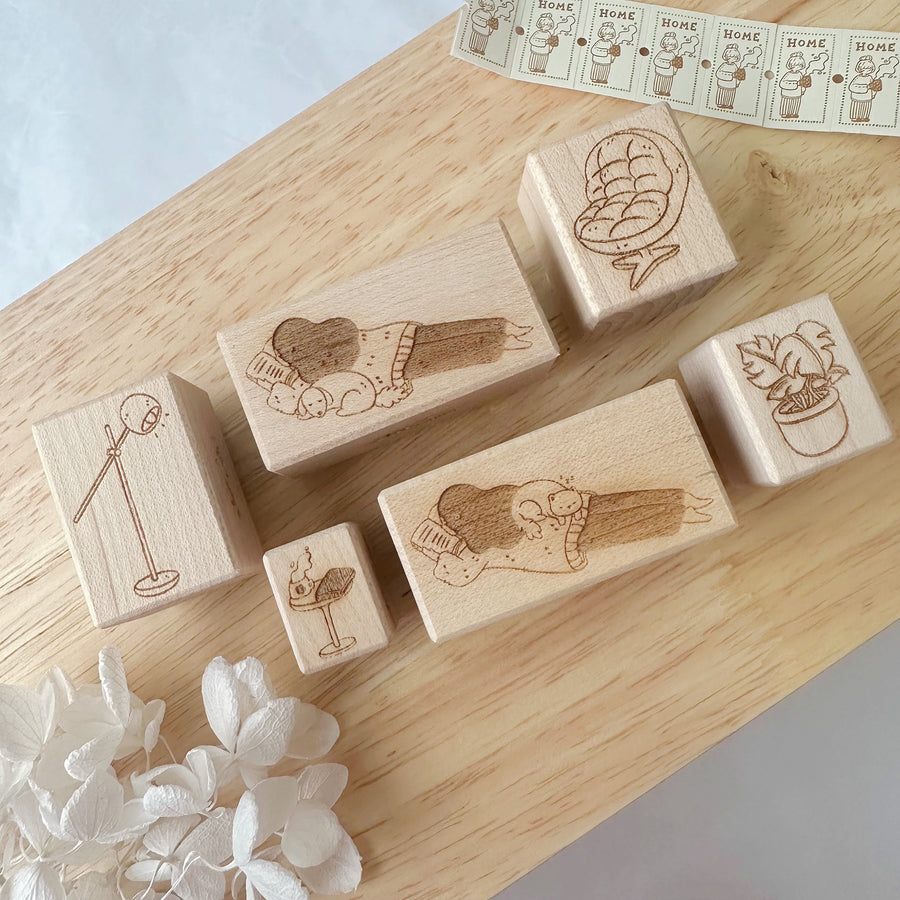 Shō Littlehappiness homebody rubber stamps