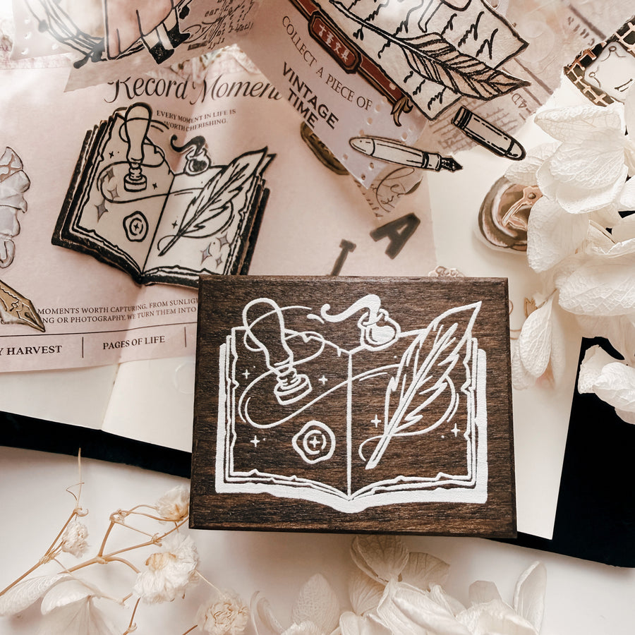 Stationerylovermarket x Whimsery Rubber Stamp - The Writer’s Spell (Limited Edition)