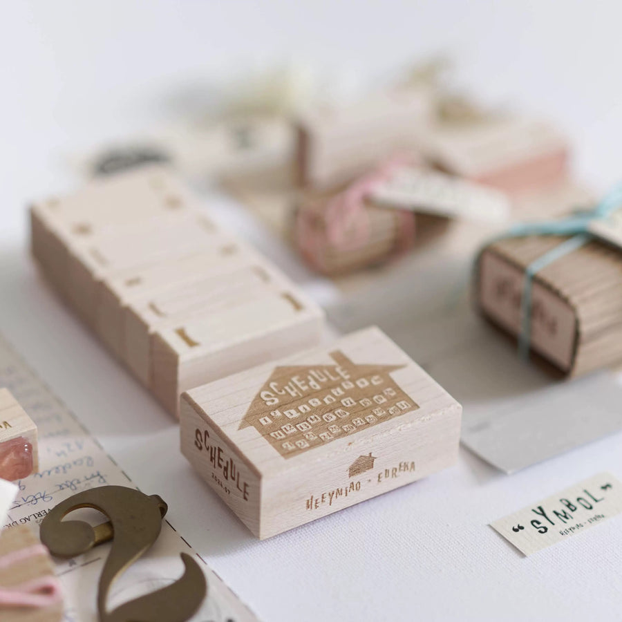 Heeymiao x Eureka < symbol & schedulehouse > rubber stamps