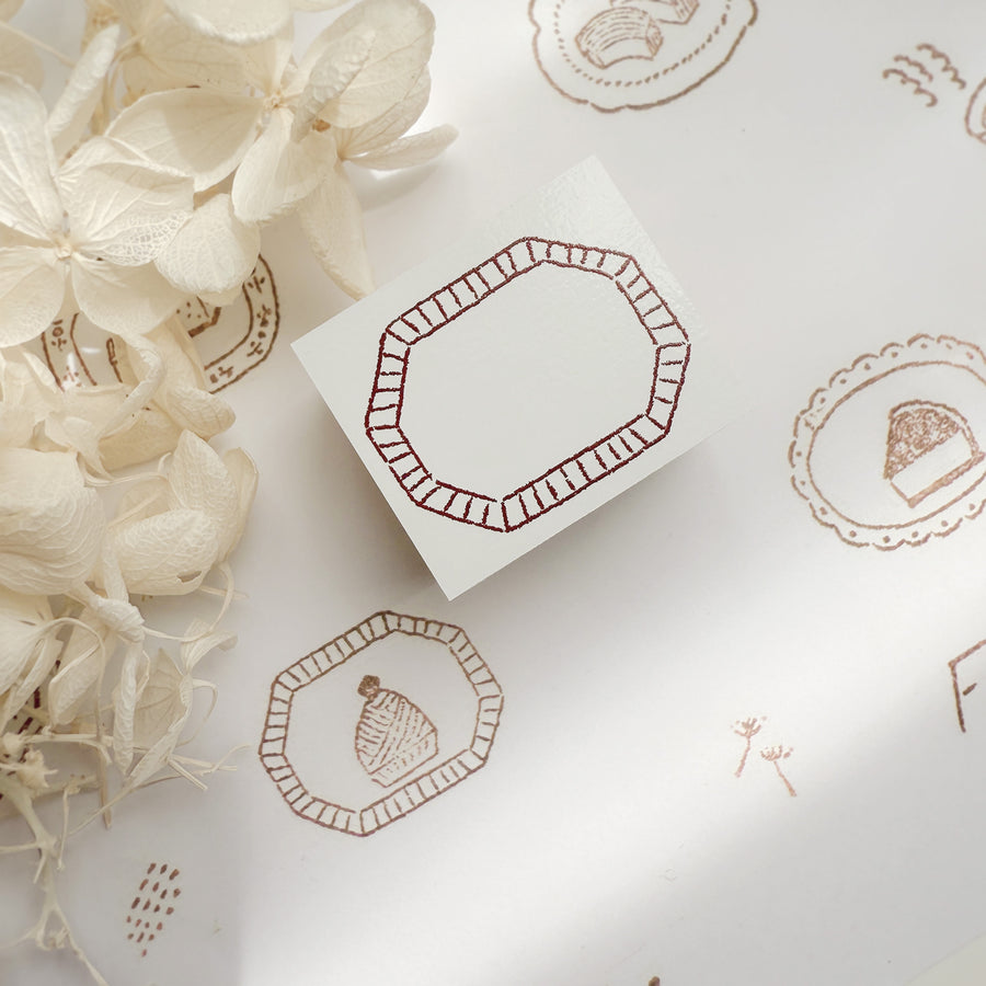 Hankodori original rubber stamp - plate series