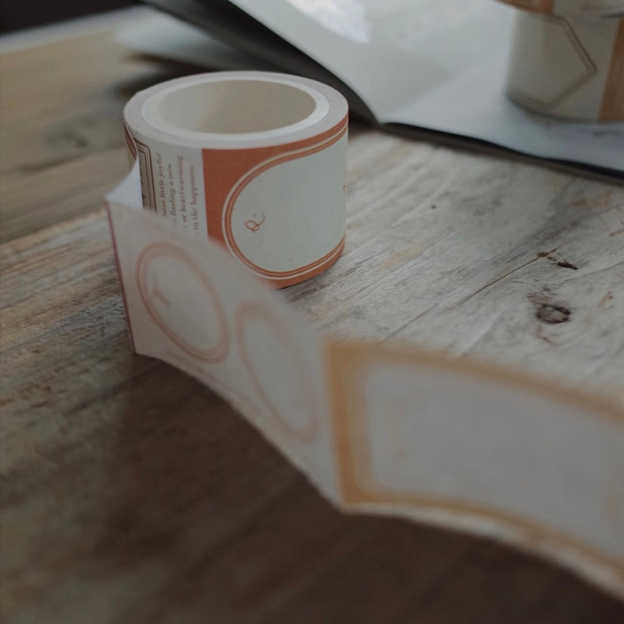 Mr Eggplants now and then paper note tape