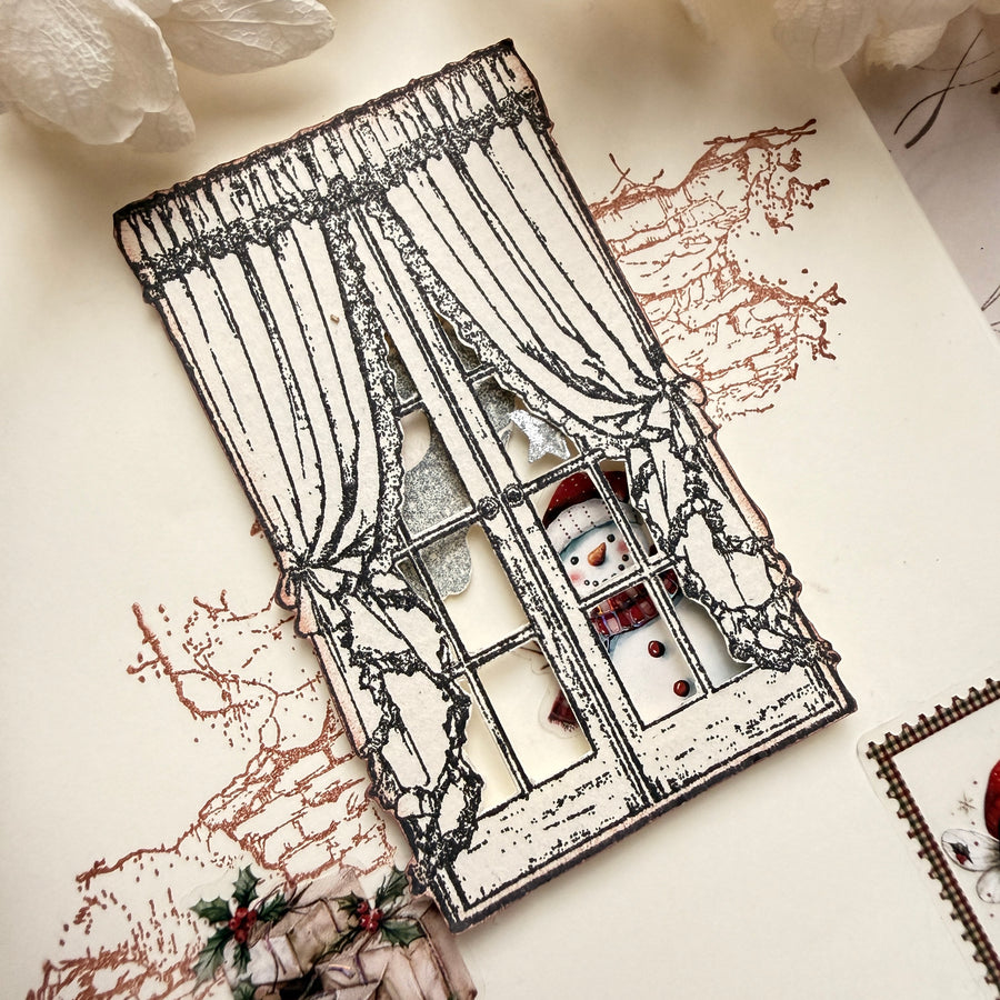Journal pages rubber stamps - Vintage Room Collection