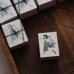 Ivysnow lemon girl rubber stamp