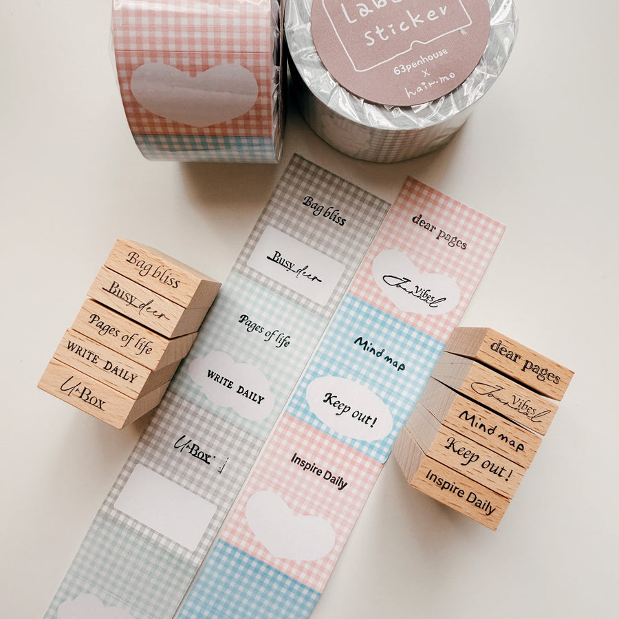 Journal Pages《moments II》words mini Rubber Stamps