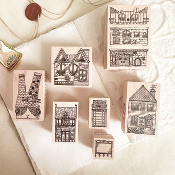 Akamegane small town rubber stamps