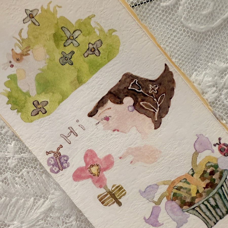 Misshoegg The Garden in the Corner print on stickers (2/sheet)