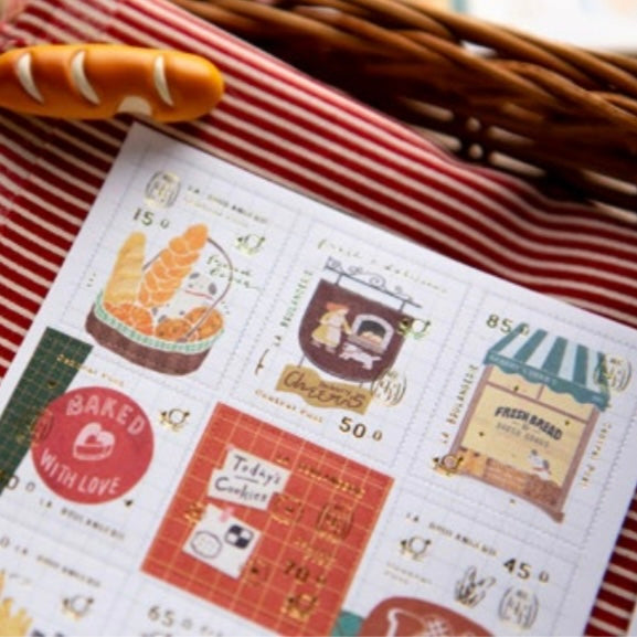 (Pre - order)OURS bakery cheers stamp sticker