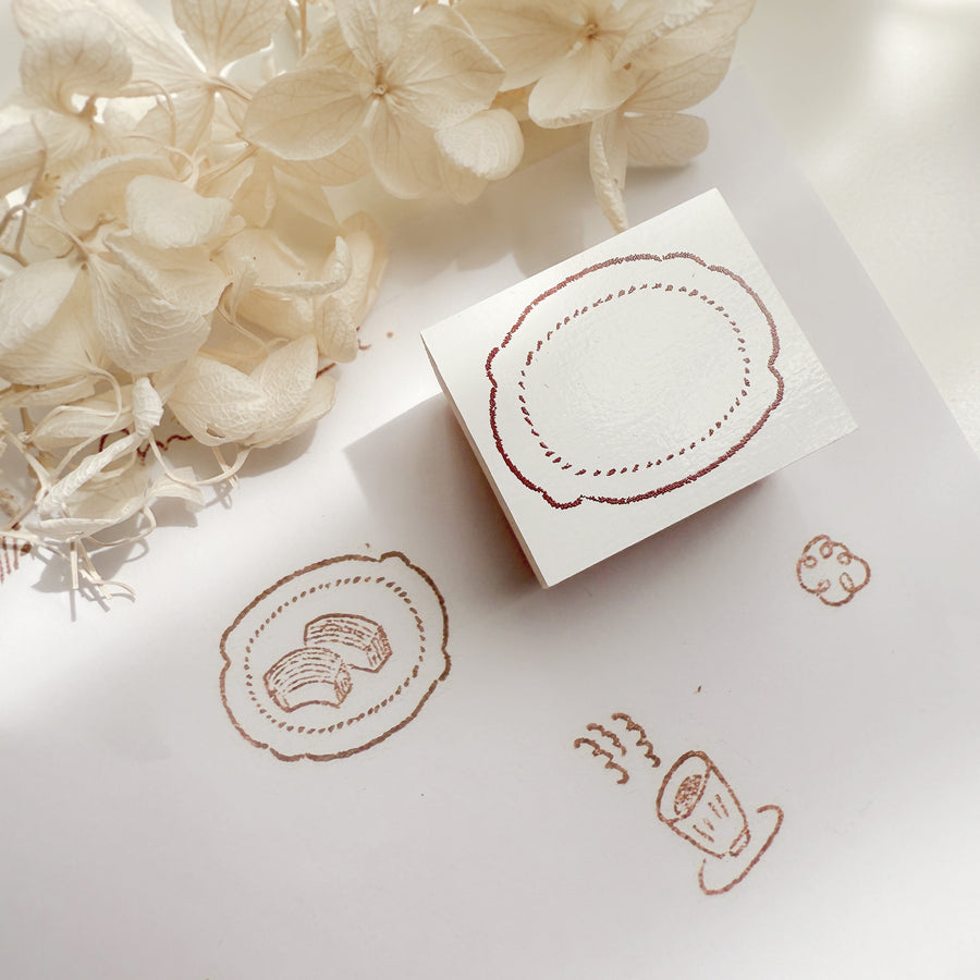 Hankodori original rubber stamp - plate series