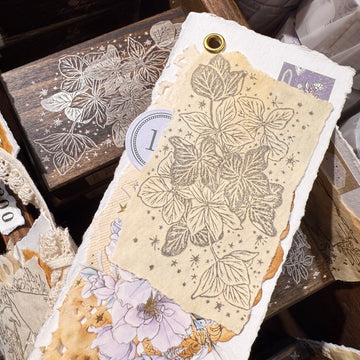 Loidesign With Flowers Dyed Wood Stamp - Morning Light and Flowers