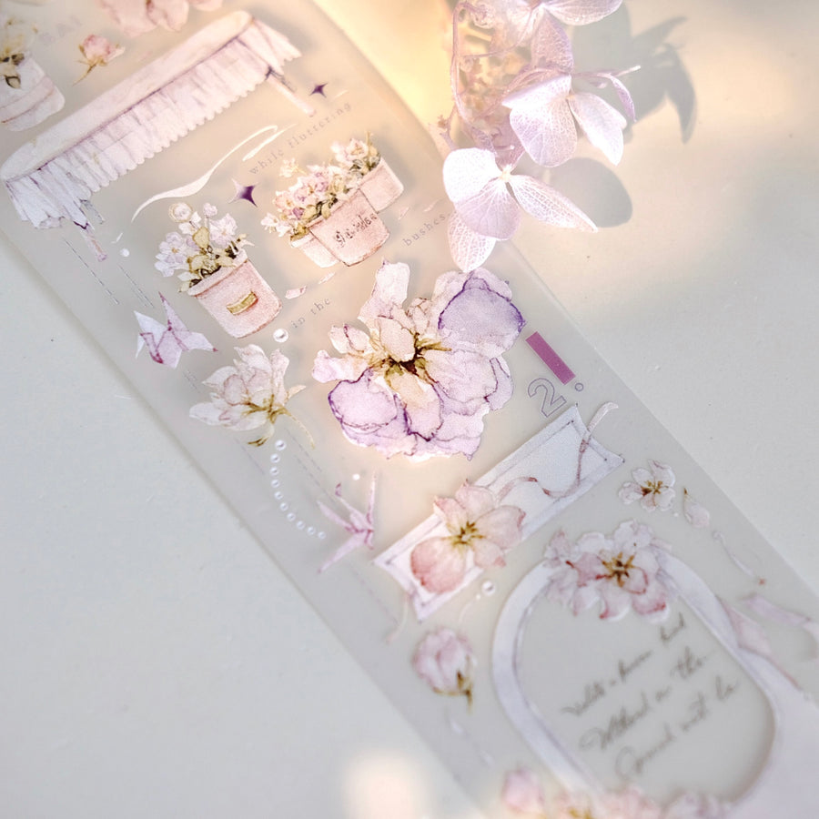 Freckles Tea Vol. 4 floating dream florist washi tape & pet tape