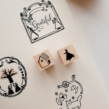 Kin.iro.hitode mini rubber stamps