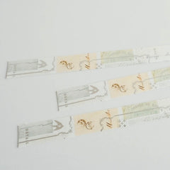 YOHAKUヨハク Collage sliver foil Washi Tape - YH - 009 Rondo