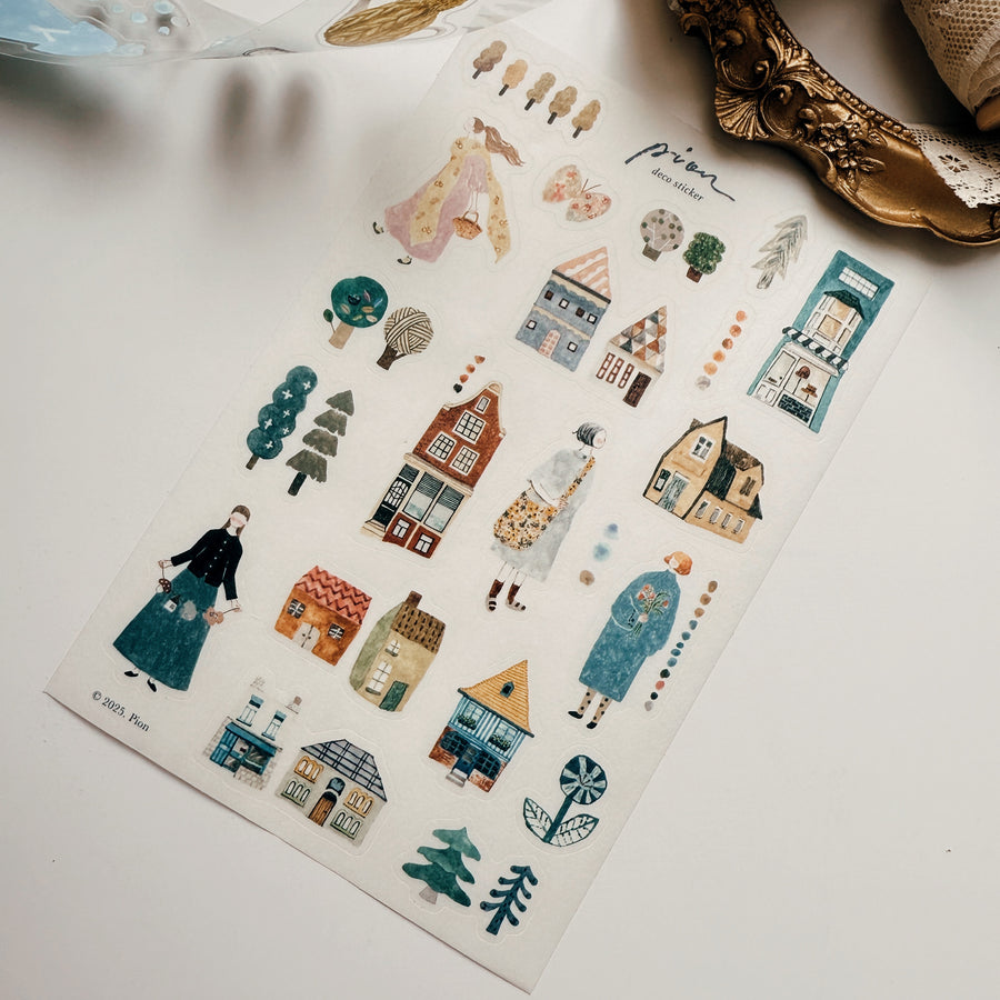 Pion - “walk / fabric” - deco sticker