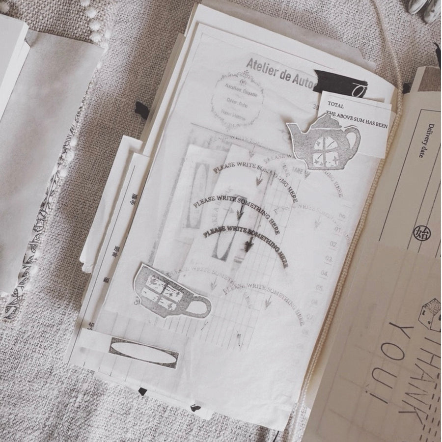 Penny.FEI rubber stamps - Starlit Teacups