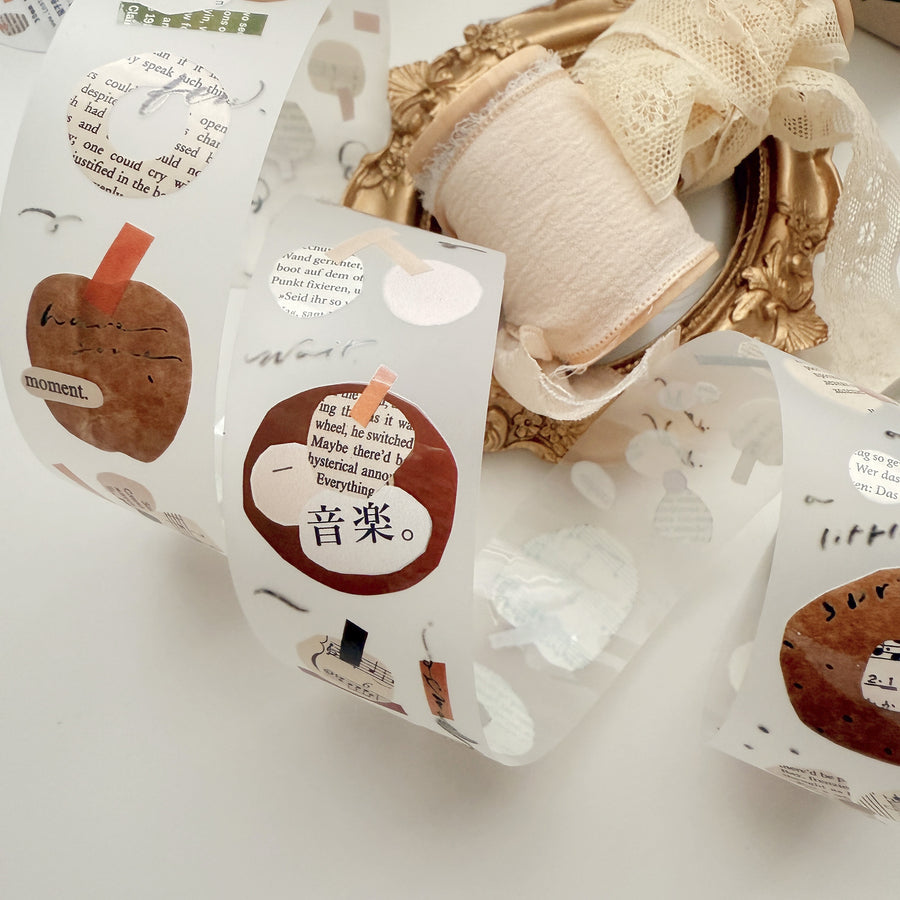Mr Eggplants plates in the garden pet tape