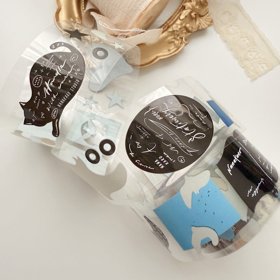 Mr Eggplants paper birds pet tape