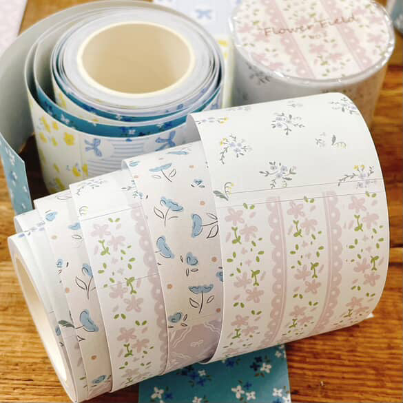 63penhouse x hairmo ~ flower field pre-cut paper tape