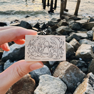 Penspapersplanner rubber Stamps - Twirl in the Tides (Dolphin girl)