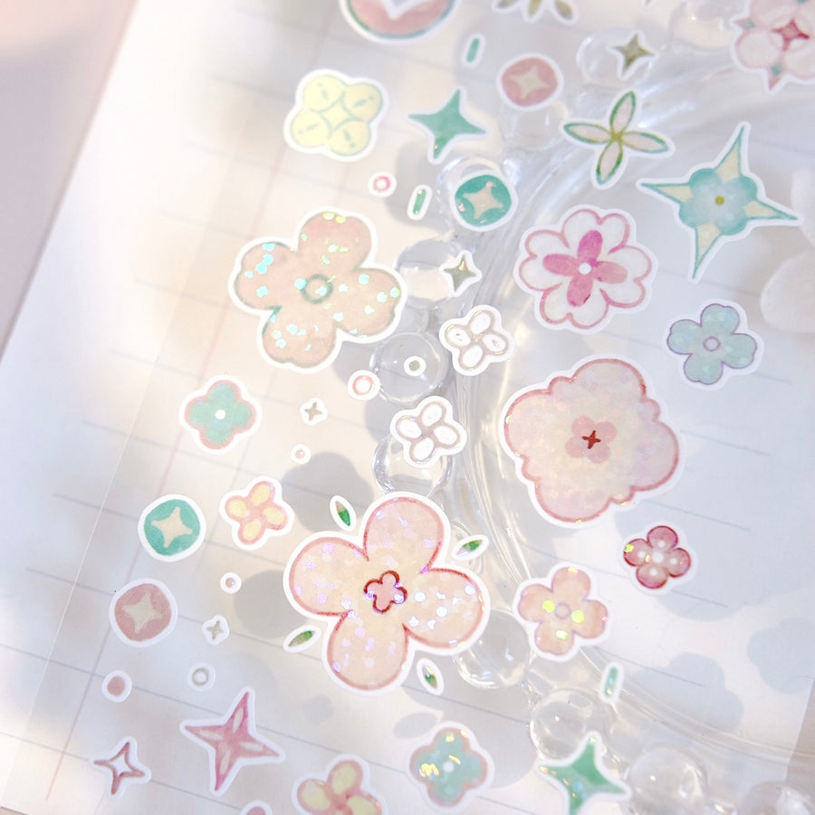 Freckles Tea Vol. 4 little flower kiss cut sticker roll