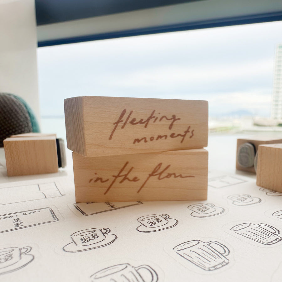 wenyea's illustration wordings rubber stamps