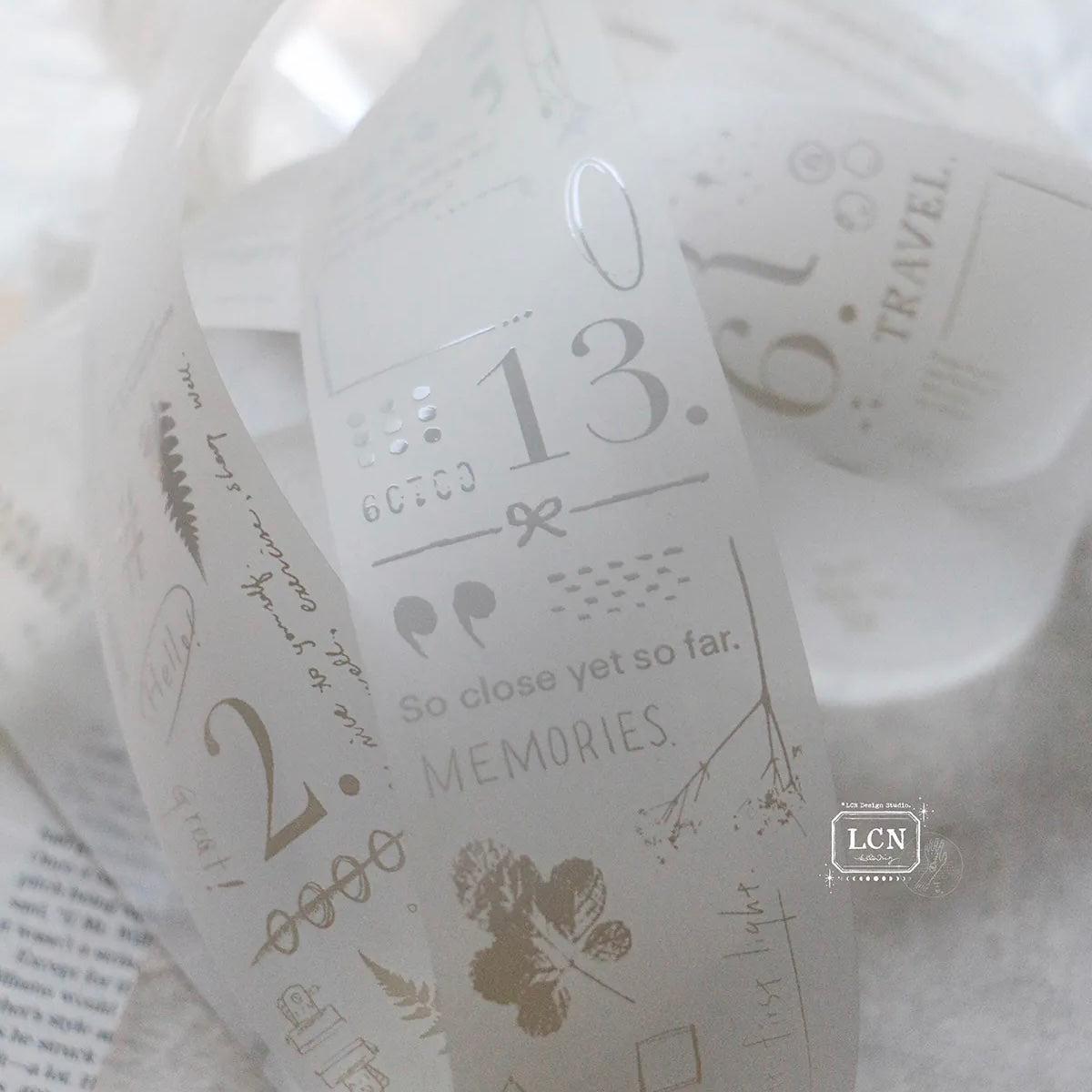 LCN This and that. White ink UV printing matte PET tape – journalpages