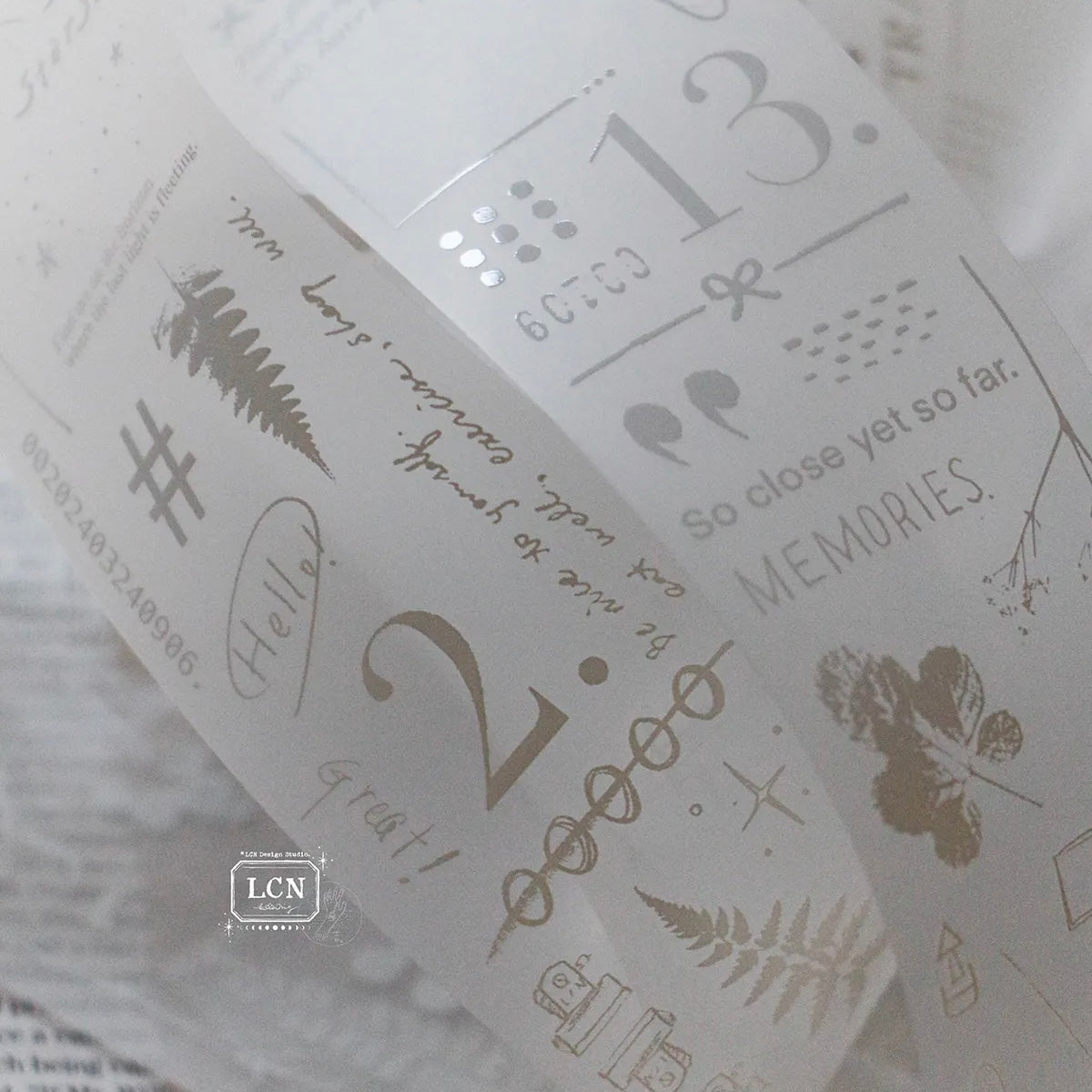LCN This and that. White ink UV printing matte PET tape – journalpages